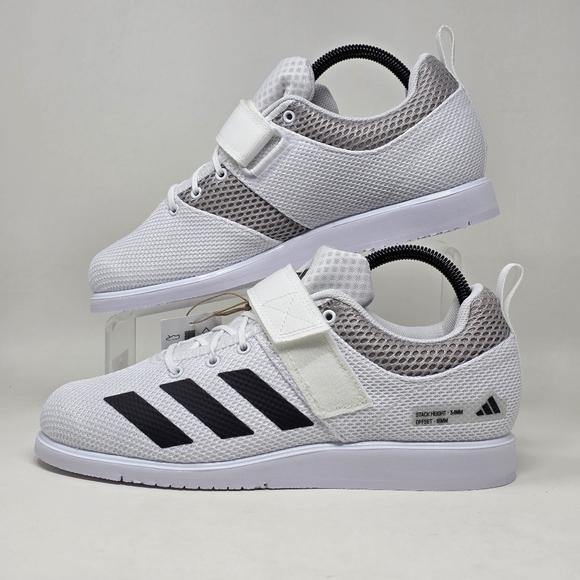 Adidas Powerlift 5 Powerlifting Weightlifting Shoes White GY8919 Men Size 16 New - Picture 3 of 13